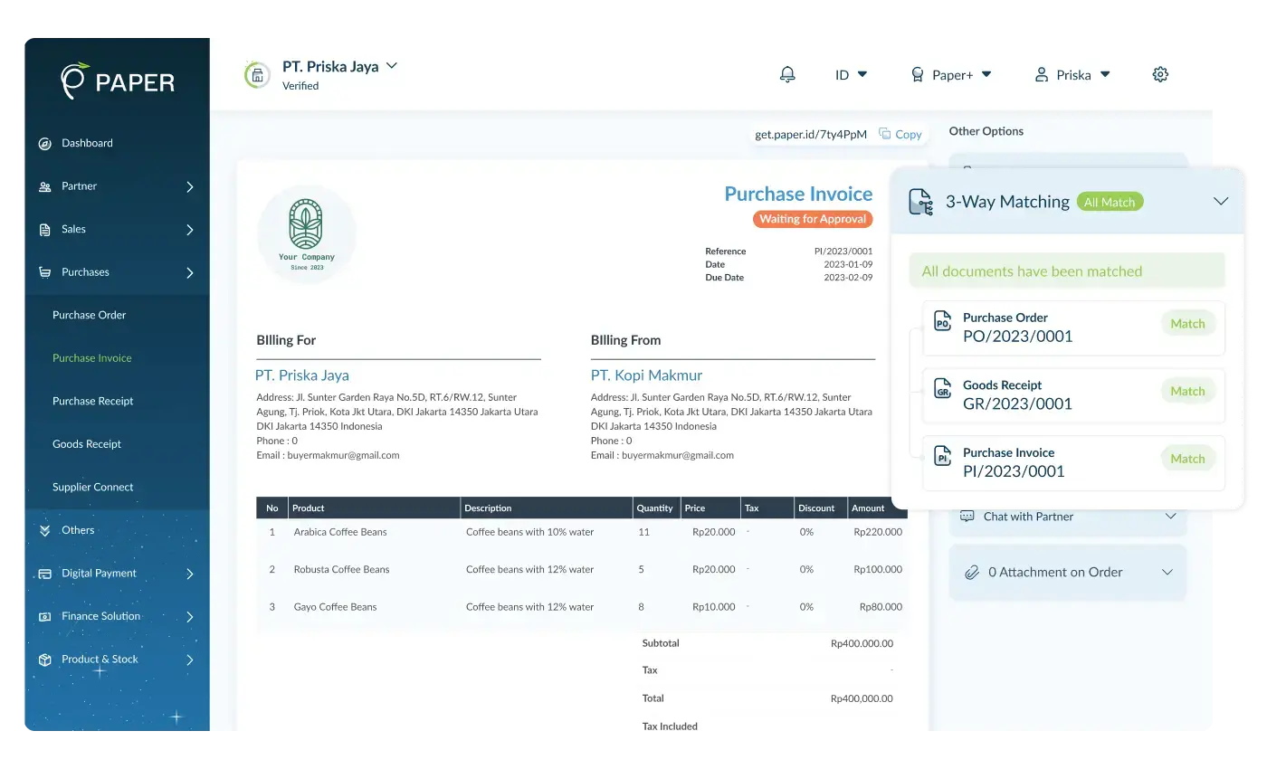 Supplier Portal Berbasis AI
