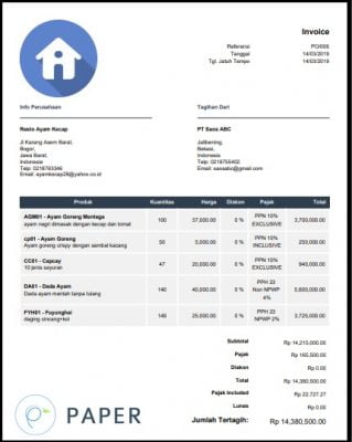 Contoh Invoice Pembelian