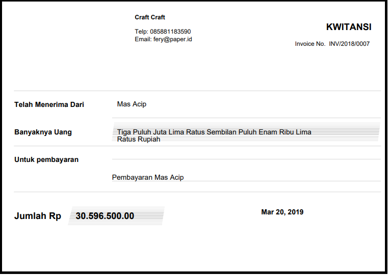 Soal Format Kwitansi Pembayaran dan Cara Membuatnya