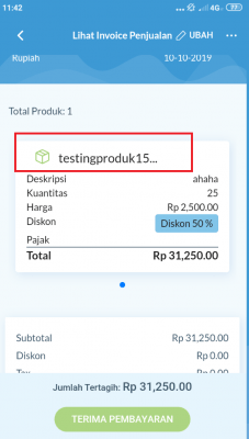 karakter nama produk