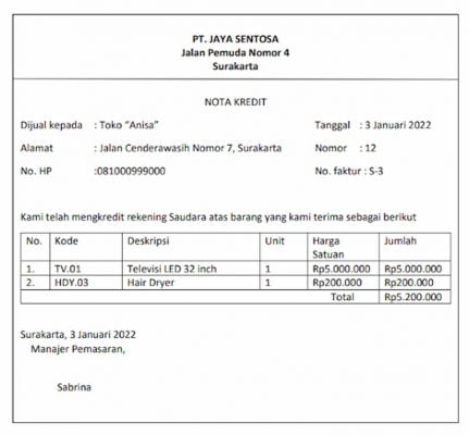 Pengertian Nota Kredit, Untuk Pengusaha Kalian Harus Tahu!