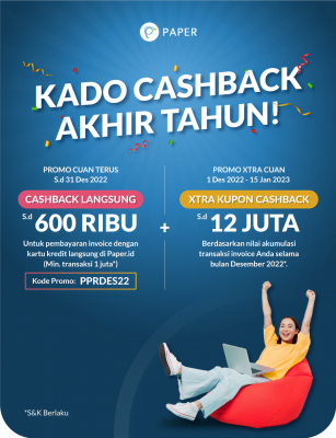 Promo Desember, Banyak Cashback-nya, Banyak Cuannya!