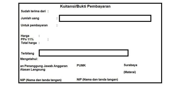 Bagaimana Cara Menulis Kwitansi Yang Baik Dan Benar