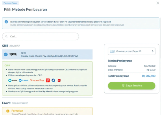 Beragam Pilihan Metode Pembayaran yang Tersedia di Paper.id