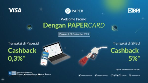 PAPERCARD Welcome Promo, Nikmati Cashback Berlimpah! Hanya Sampai 30 September 2023