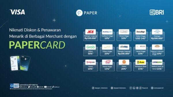 Promo Menarik Dari Berbagai Merchant Untuk PAPERCARD
