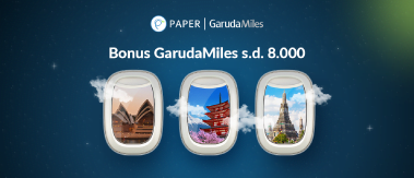 Transaksi dengan PAPERCARD, Dapat Bonus GarudaMiles