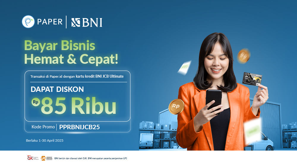 Diskon Rp85 ribu untuk Transaksi dengan Kartu Kredit BNI JCB, Cek Promonya Sekarang!