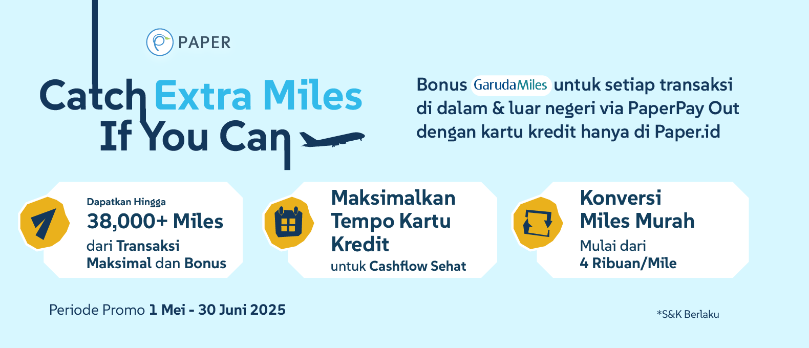 Ekstra GarudaMiles Hingga 38.000+ Miles, Perbanyak Transaksi Bisnis di Paper.id Sekarang!