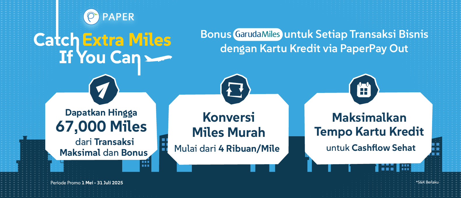 Ekstra GarudaMiles Hingga 67.000+ Miles, Perbanyak Transaksi Bisnis di Paper.id Sekarang!