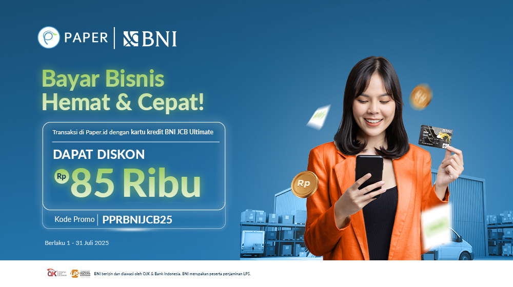 Diskon Rp85 ribu untuk Transaksi dengan Kartu Kredit BNI JCB, Cek Promonya Sekarang!
