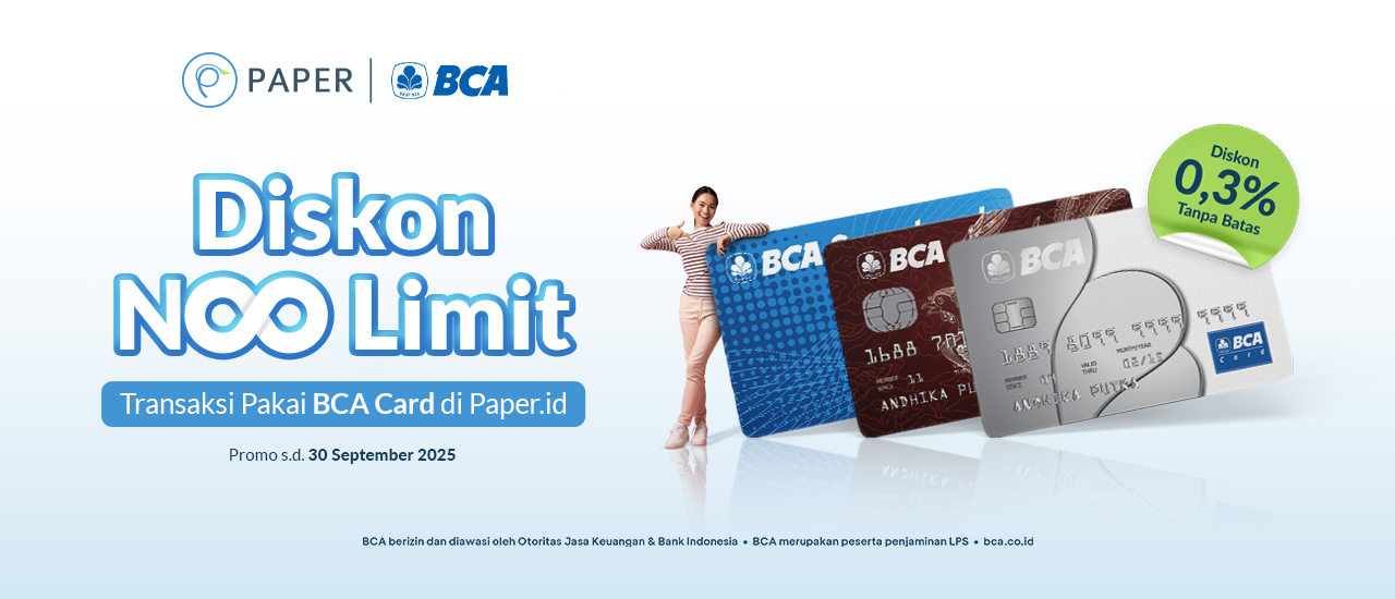 Diskon 0,3% dengan Transaksi Pakai Kartu Kredit BCA, Jangan Lewatkan!