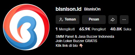 Tiktok BisnisOn SMM Panel & Jasa Buzzer Indonesia Terbaik