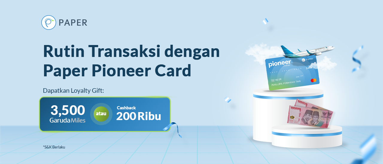 Loyalty Program Paper Pioneer Card: Bonus Hingga 7000 GarudaMiles dan Banyak Lainnya!