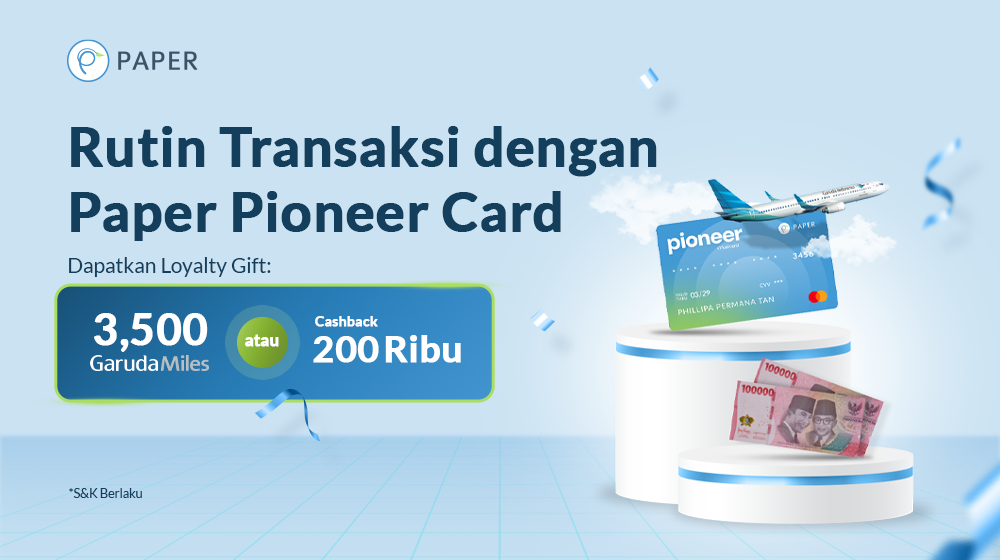 Loyalty Program Paper Pioneer Card: Bonus Hingga 7000 GarudaMiles dan Banyak Lainnya!