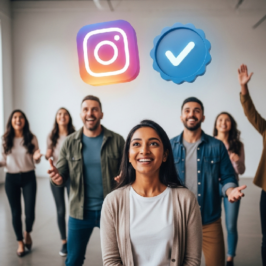 centang biru instagram