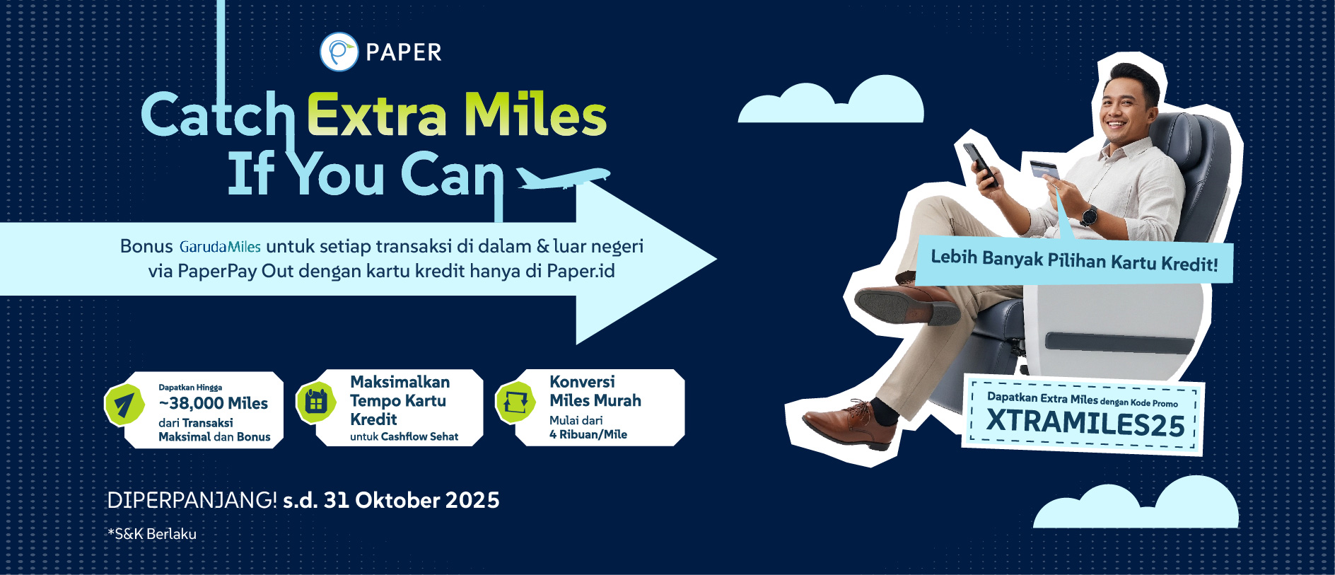 Ekstra GarudaMiles Hingga 38.000 Miles, Perbanyak Transaksi Bisnis di Paper.id Sekarang!