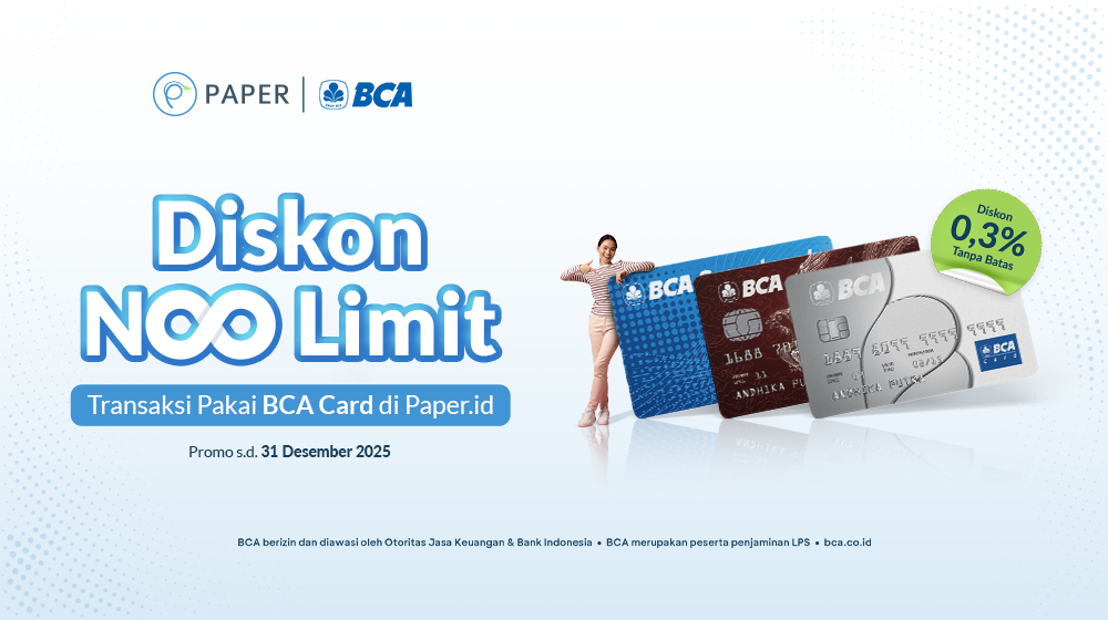 Diskon 0,3% dengan Transaksi Pakai Kartu Kredit BCA, Jangan Lewatkan!