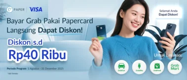 Bayar Grab Pakai PAPERCARD, Dapat Diskon Hingga Rp40 ribu!