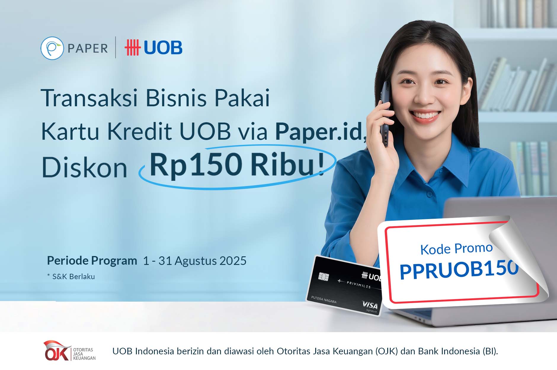 Untung Melimpah dengan Kartu Kredit UOB, Diskon Rp150 Ribu Menanti!