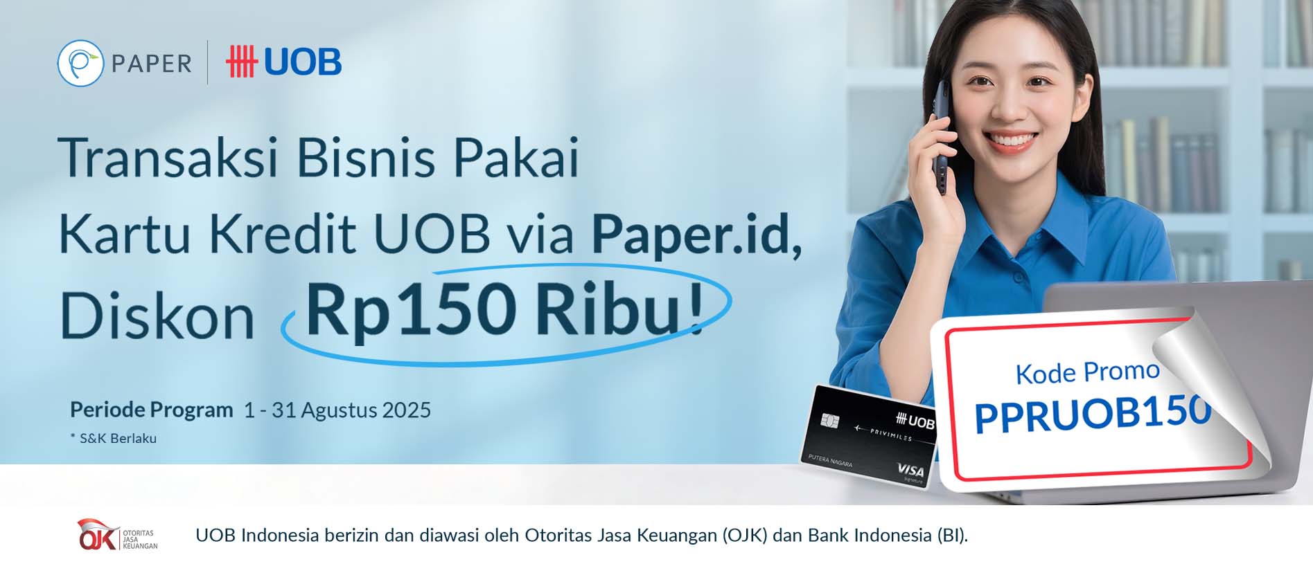 Untung Melimpah dengan Kartu Kredit UOB, Diskon Rp150 Ribu Menanti!