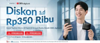 Diskon hingga Rp350.000 dengan Kartu Kredit digibank di Paper.id!