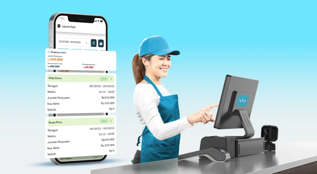 Ilustrasi tampilan merchant dashboard