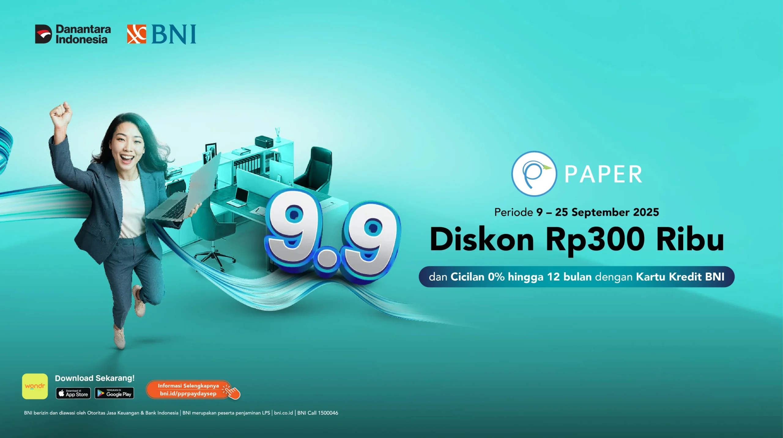Diskon Payday: Transaksi Rp50 Juta, Diskon Rp300 ribu dengan Kartu Kredit BNI!