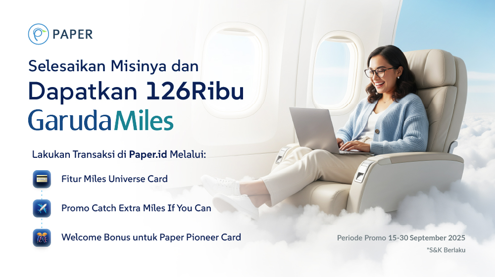 Raih Bonus Hingga 126.000 GarudaMiles Bersama Paper.id