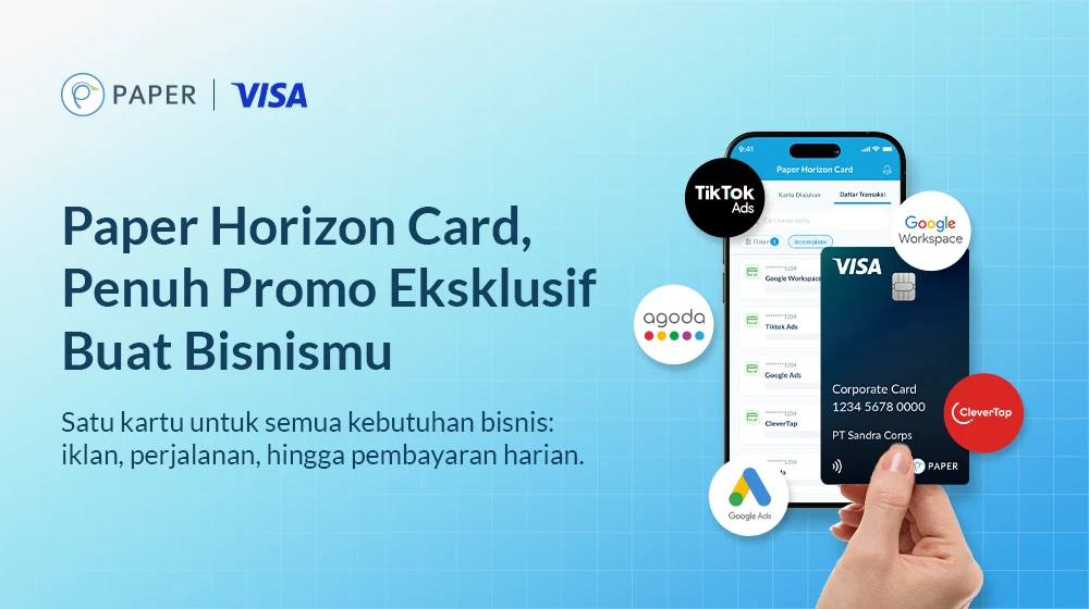 Diskon hingga 75% di Berbagai Merchant Visa untuk Transaksi dengan Kartu Fisik Paper Horizon Card!