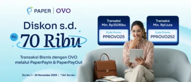 Transaksi Bisnis Pakai OVO, Langsung Dapat Discount hingga Rp70 ribu!