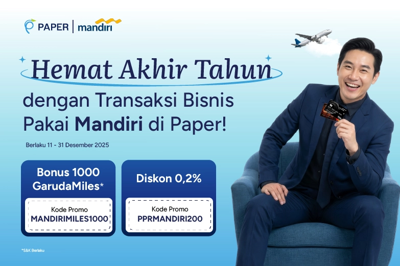 Pakai Kartu Kredit Mandiri, Diskon hingga Rp250 ribu dan Bonus GarudaMiles!