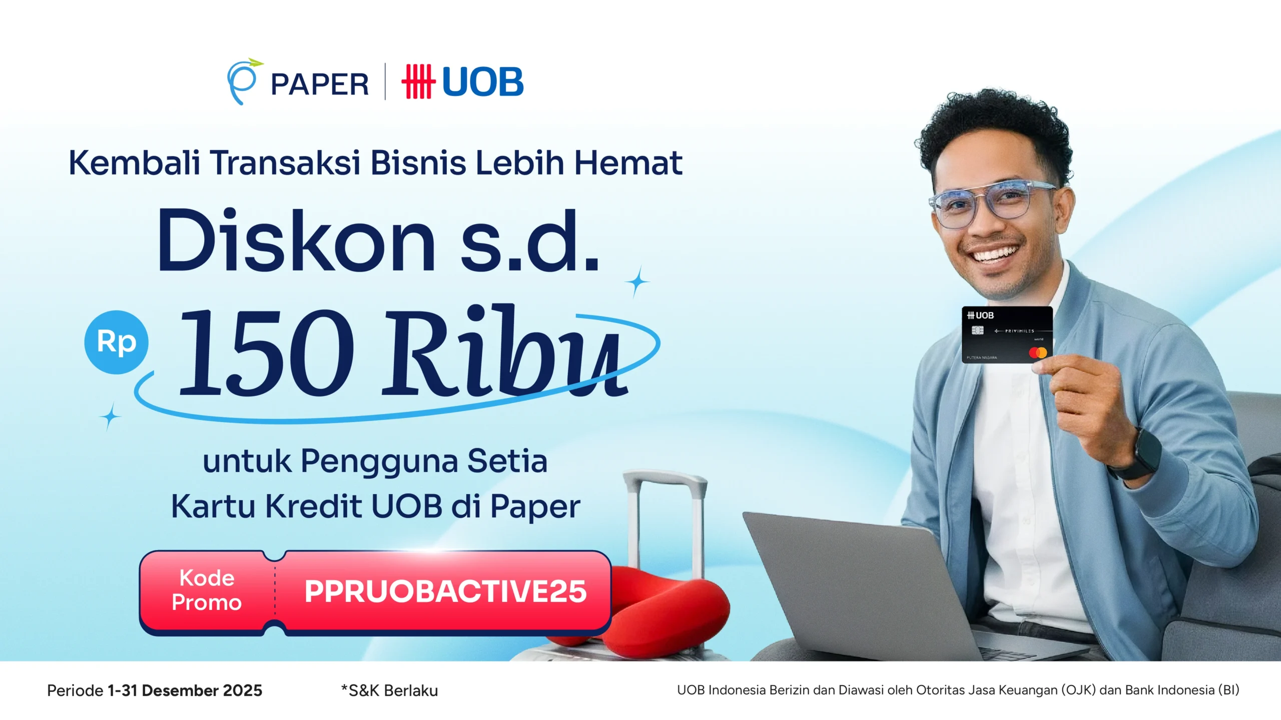 Aktifkan Lagi Transaksi UOB-mu di Paper: Dapatkan Diskon 0,2% hingga Rp150.000
