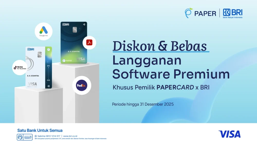 Pemilik PAPERCARD, Nikmati Diskon dan Bebas Langganan Software Premium Ini!