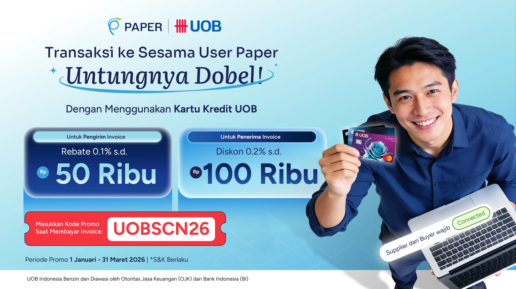 Cashback dan Rebate untuk Buyer dan Seller, Ajak Mitra Bisnis Anda Transaksi di Paper Sekarang!
