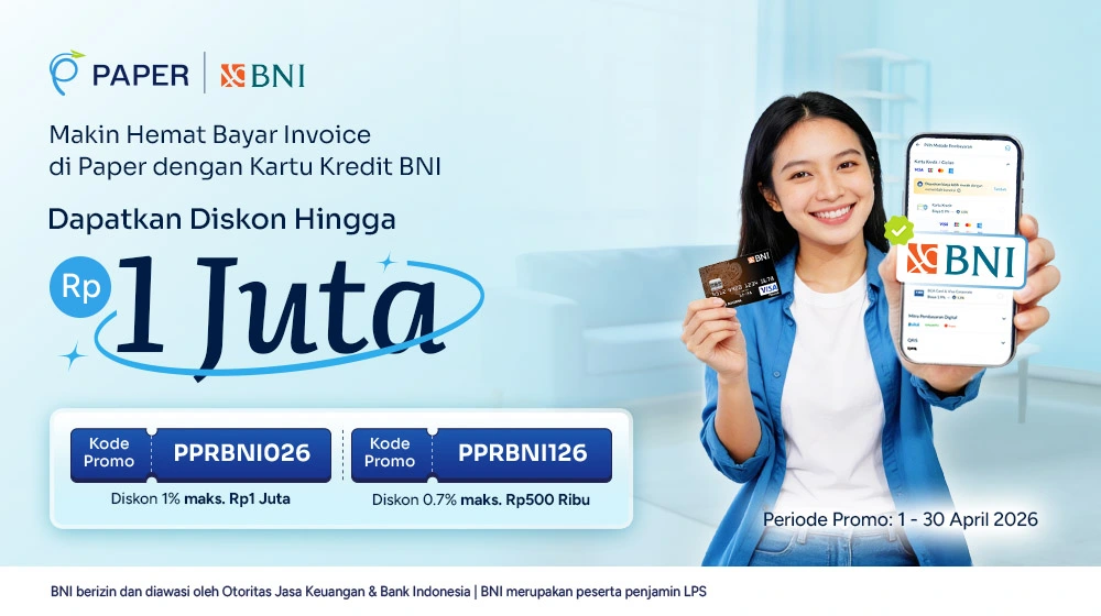 Transaksi Bisnis dengan Kartu Kredit BNI, Diskon hingga Rp1 juta!