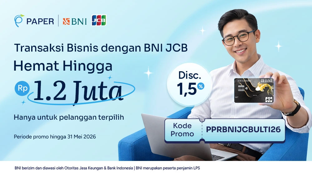 Diskon Hingga Rp1,2 Juta, Saatnya Transaksi dengan Kartu Kredit BNI JCB Anda!