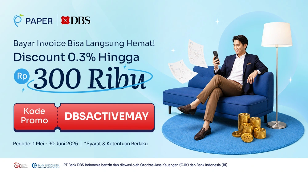 Diskon 300rb! Bayar Invoice Pakai Kartu Kredit DBS