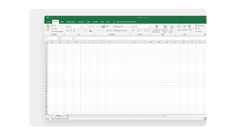Gambar 1 Cara Membuat Invoice di Excel 