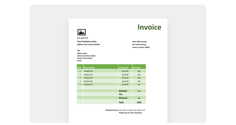 Cara Membuat Invoice di Excel