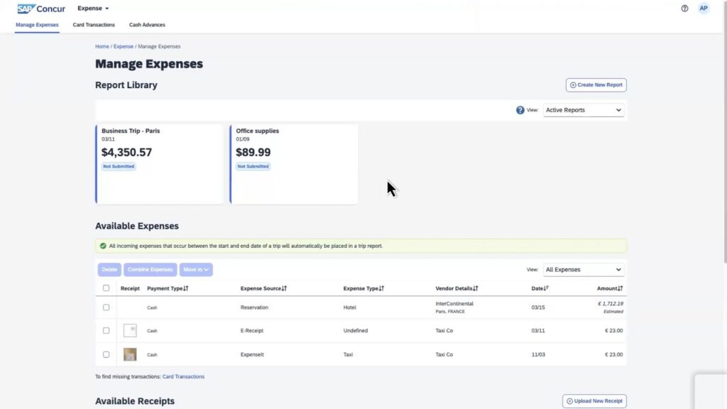 dashboard sap oncur