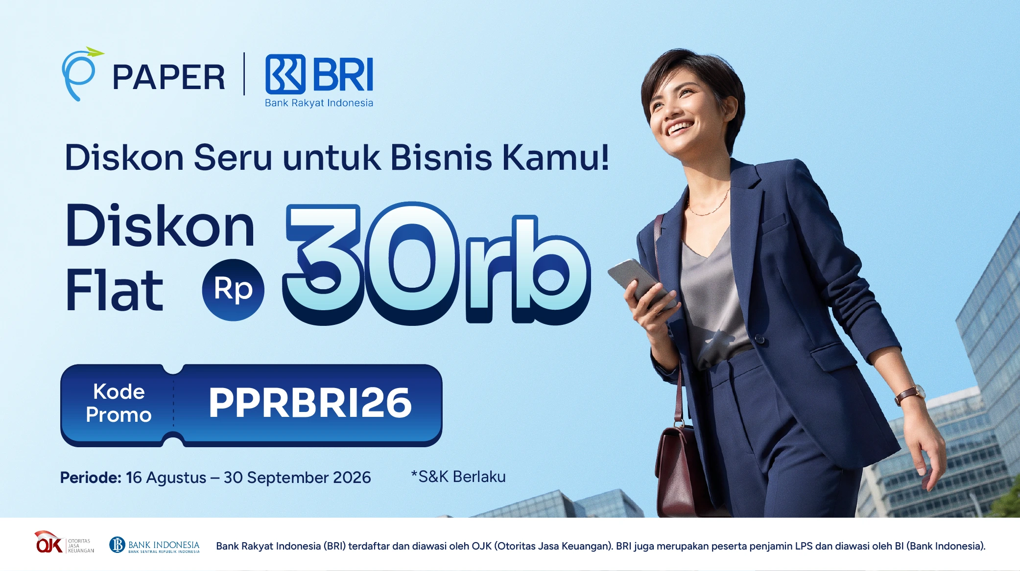 Transaksi Pakai Kartu Kredit BRI Dapatkan Diskon 30rb!