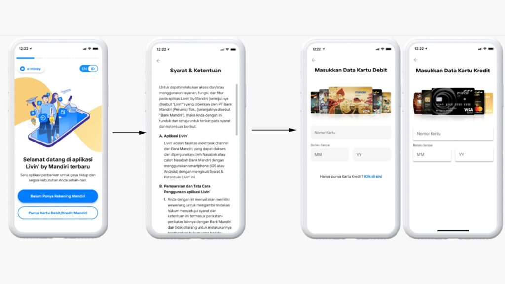 Cara daftar mobile banking Livin’ by Mandiri