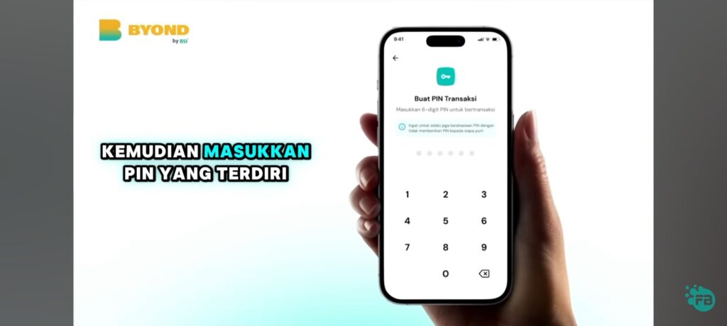 masukkan pin untuk transaksi