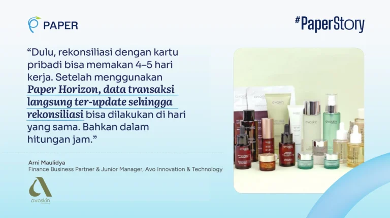 AVO Group Percepat Rekonsiliasi Pengeluaran dengan Paper Horizon