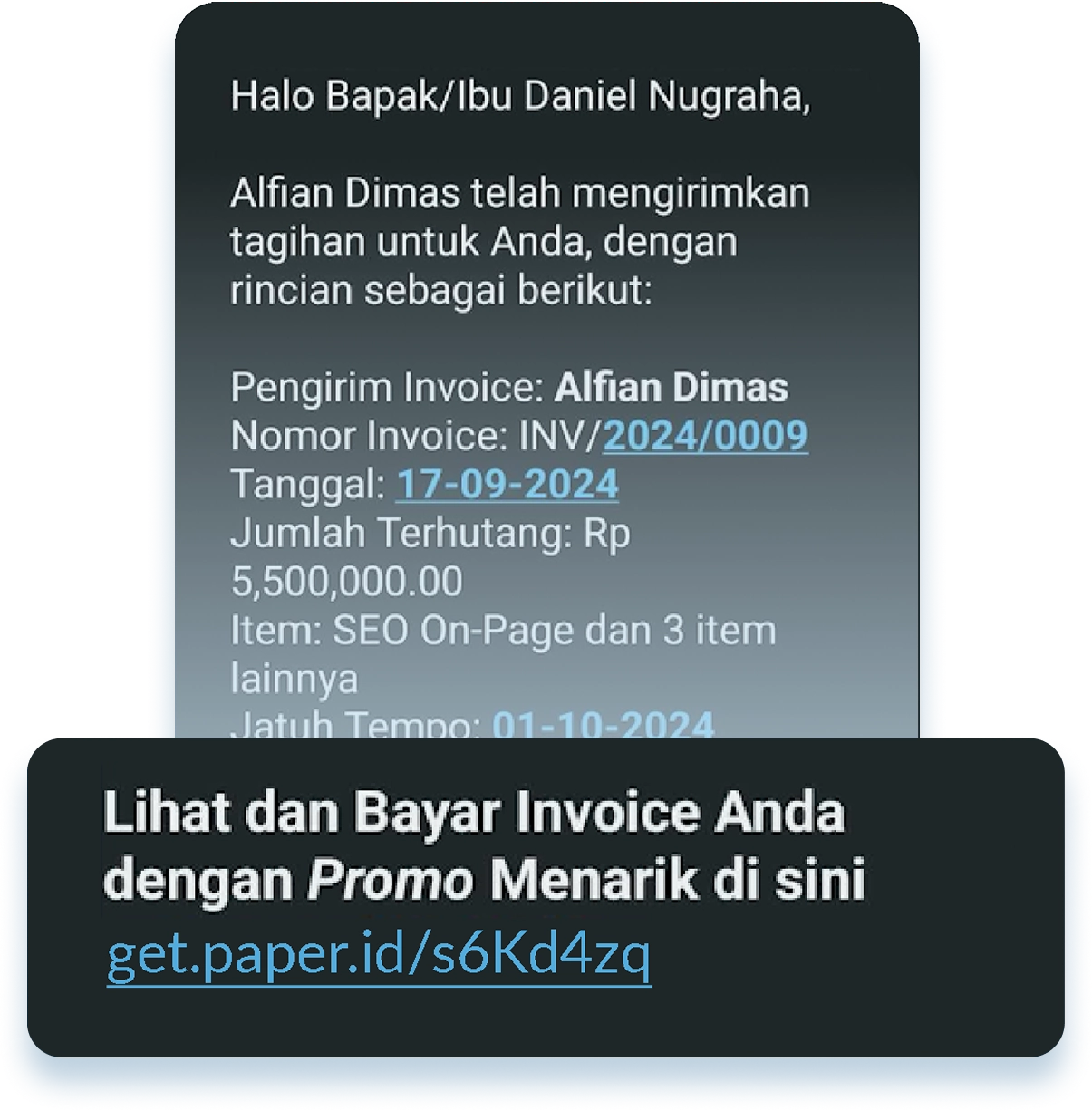 Invoice Bisa Langsung Dibayar via Payment Link